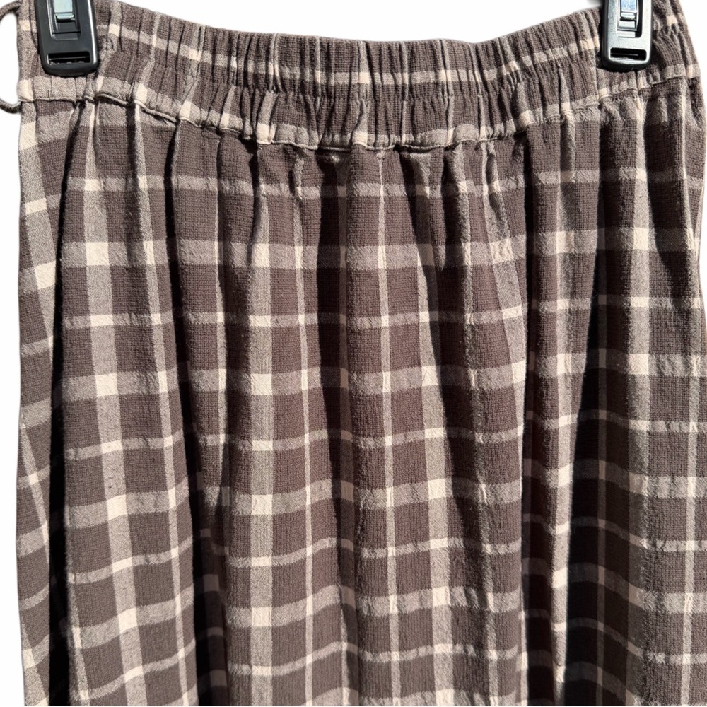 Tov Holy Los Angeles Plaid Patchwork Button Maxi Skirt Women’s Size M - Picture 7 of 9